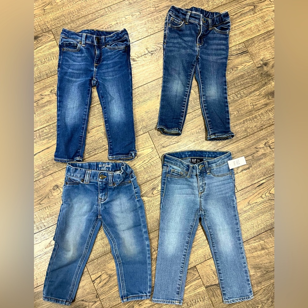 Lot Bundle Gap Cat & Jack Jeans 2T Skinny